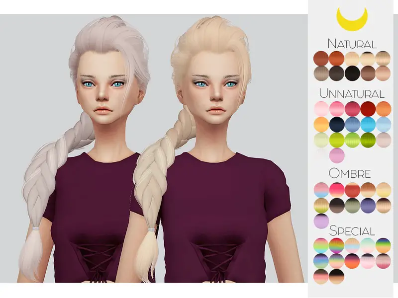 Sims 4 Hairs The Sims Resource Leahlillith`s Elsa Hair Retextured By
