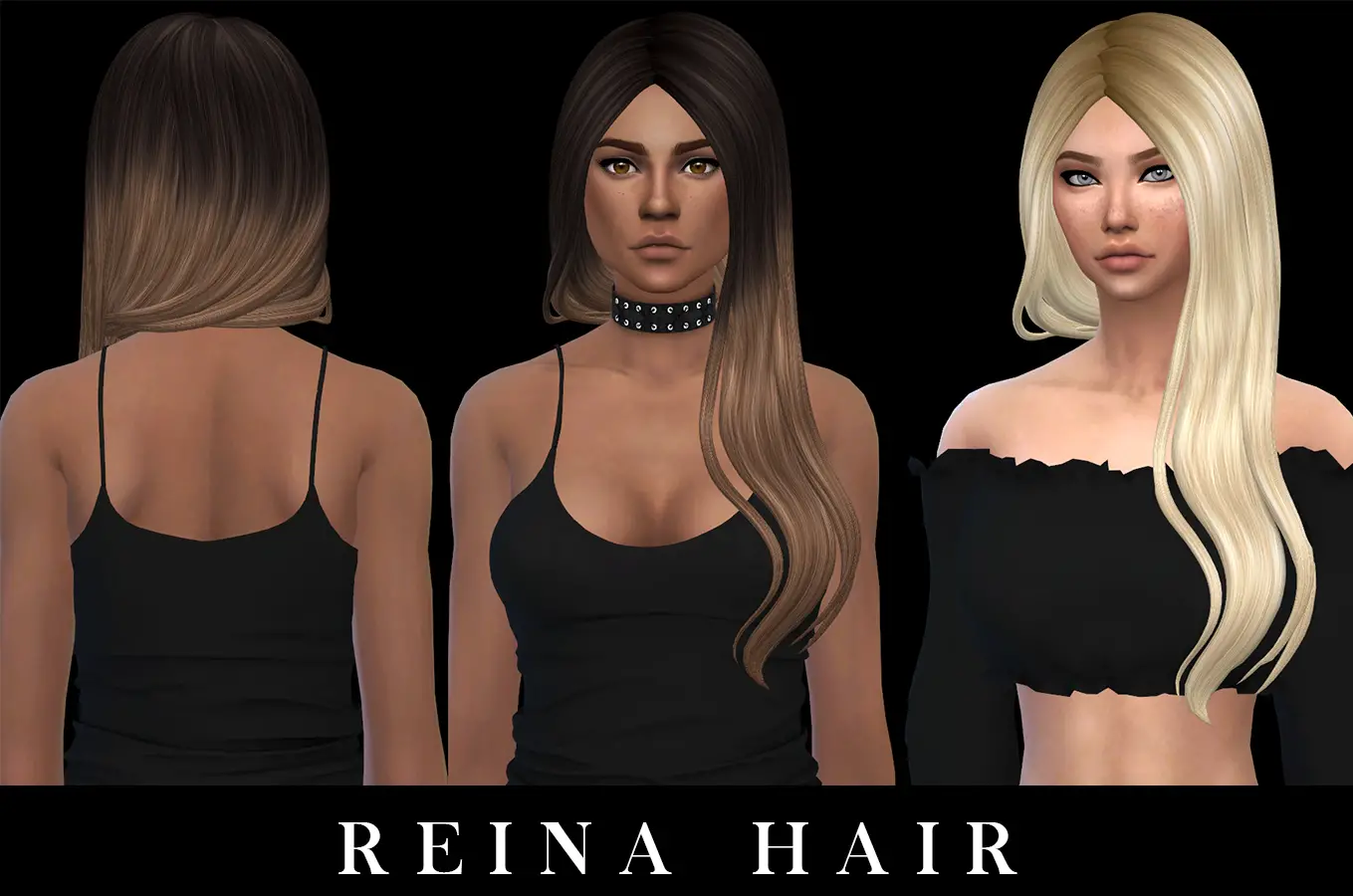 Sims 4 Hairs Leo 4 Sims Reina Hair Retextured