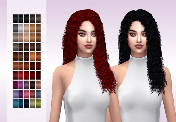 Sims 4 Hairs Frost Sims 4 Simpliciaty`s Alessia Hair Retextured
