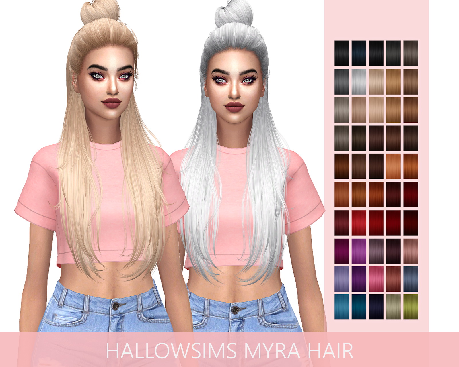 Sims 4 Hairs Frost Sims 4 Hallowsims Raon 38 Hair Retextured Images