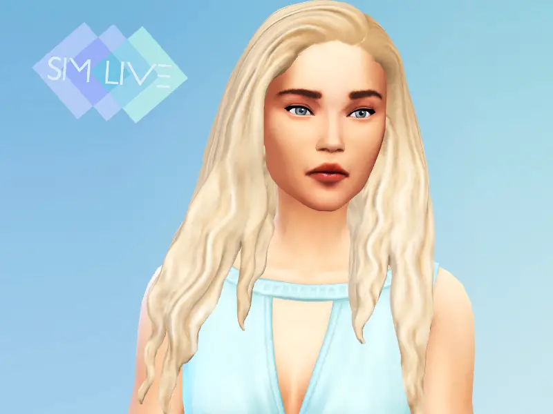 Sims 4 Hairs The Sims Resource Long Wavy Hair By Kikisimlive