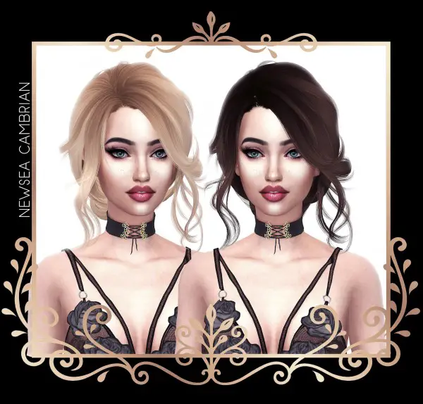 Sims Hairs Kenzar Sims Newsea S Cambrian Naturals Hair Retextured