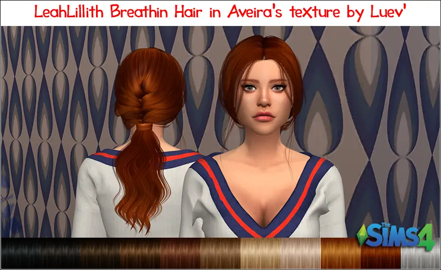 Mertiuza LeahLilith S Brathin Hair Retextured Sims 4 Hairs