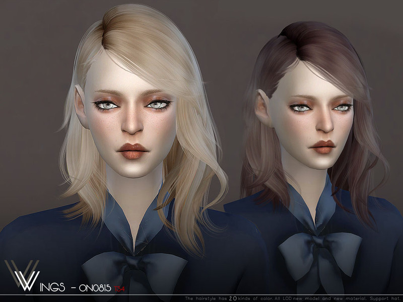 The Sims Resource Wings On0815 Hair Sims 4 Hairs