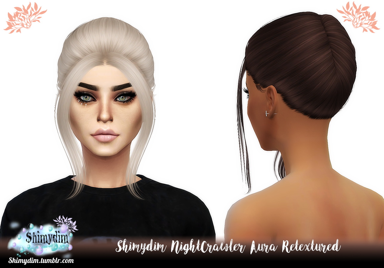 Shimydim Nightcrawlers Iconic Hair Retextured Sims 4 Hairs Images