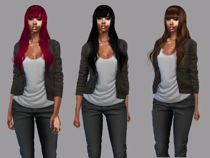 The Sims Resource Lafolia Hair Recolored By Teenageeaglerunner Sims