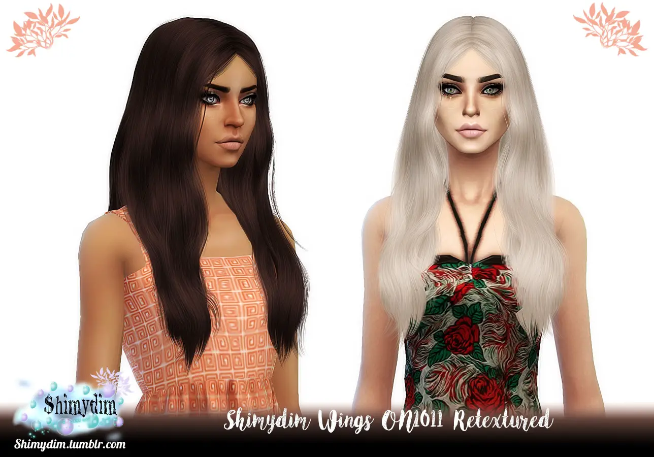 Shimydim Anto`s Samara Hair Retextured Sims 4 Hairs
