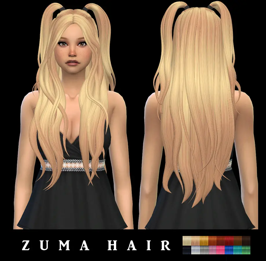 Sims 4 Hairs Leo 4 Sims Zuma Hair
