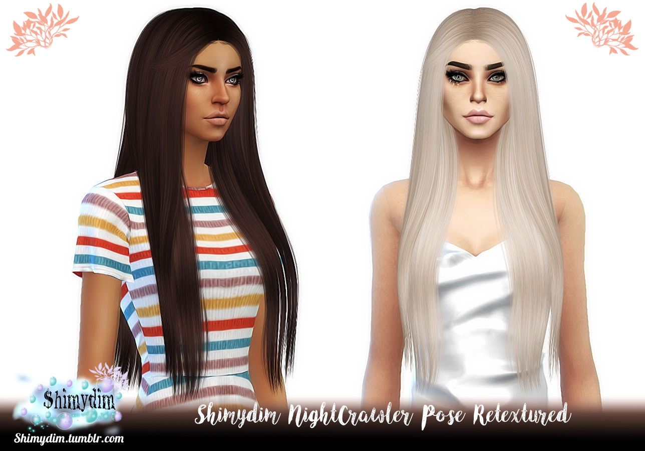 Sims 4 Hairs ~ Shimydim Nightcrawler`s Pose Hair Retextured 0693