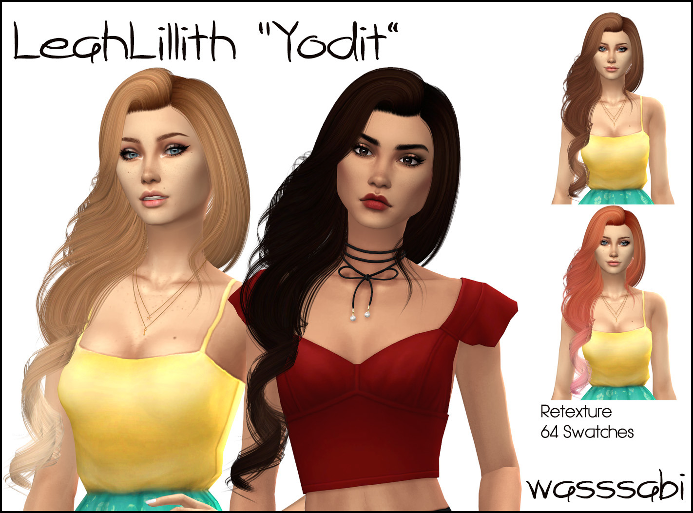 Simply King Leahlilliths Fragile Hair Retextured Sims