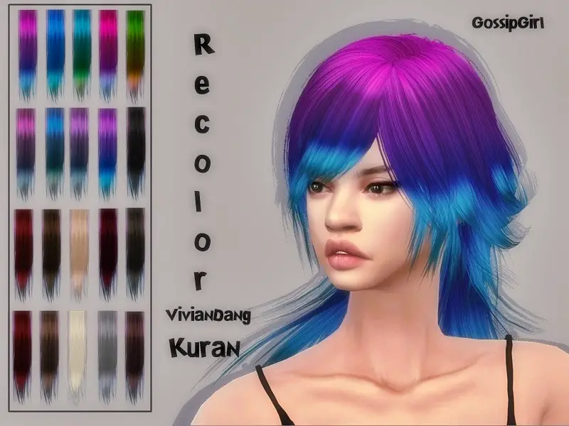 The Sims Resource Viviandang S Kuran Hair Recolored By Gossipgirl Hot Sex Picture