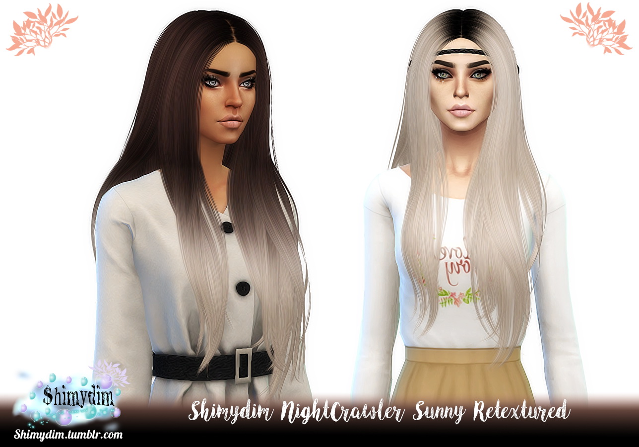 Shimydim Nightcrawler S Sunny Hair Retextured Sims Hairs