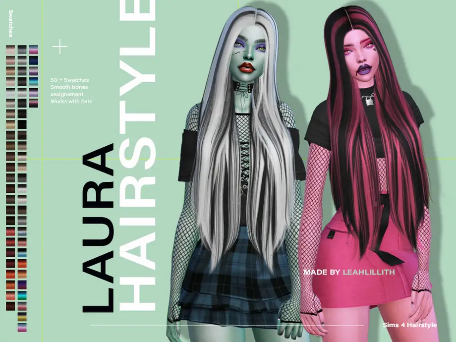 The Sims Resource Laura Hairstyle By LeahLillith Sims 4 Hairs