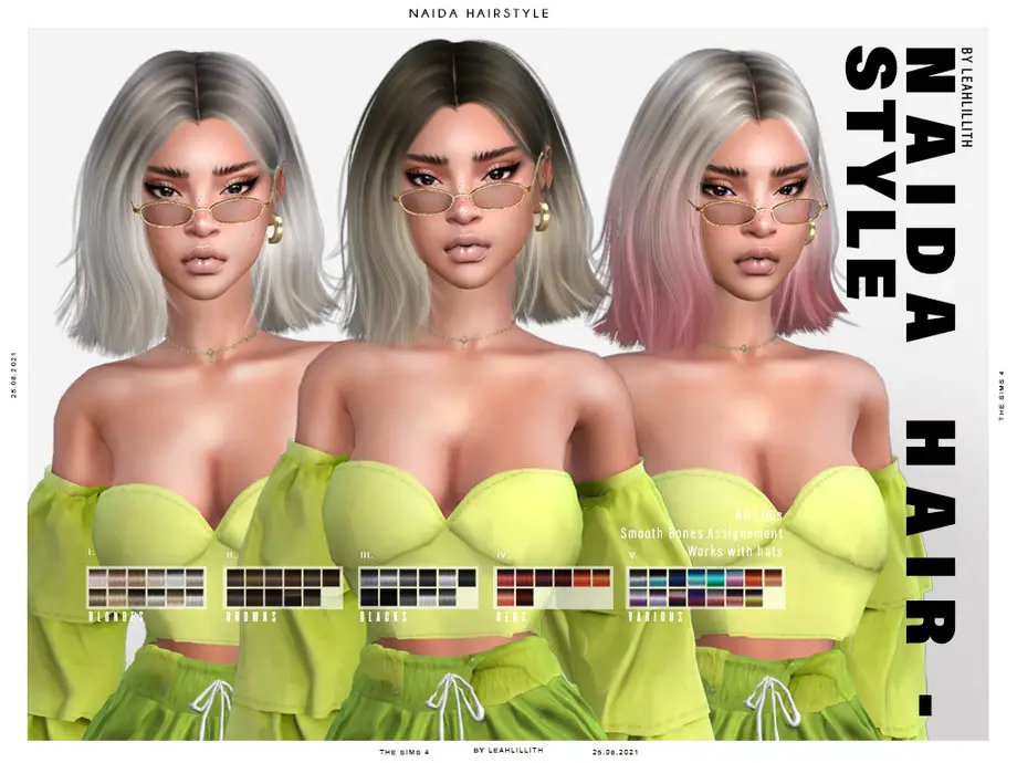 Leahlillith Naida Hairstyle The Sims Resource Sims Hairs