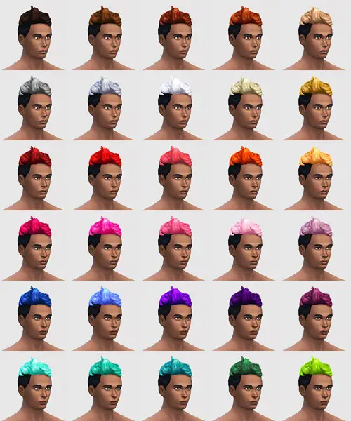 Sqquaresims: Annadandelion Buzzed up hairstyle for guys for Sims 4