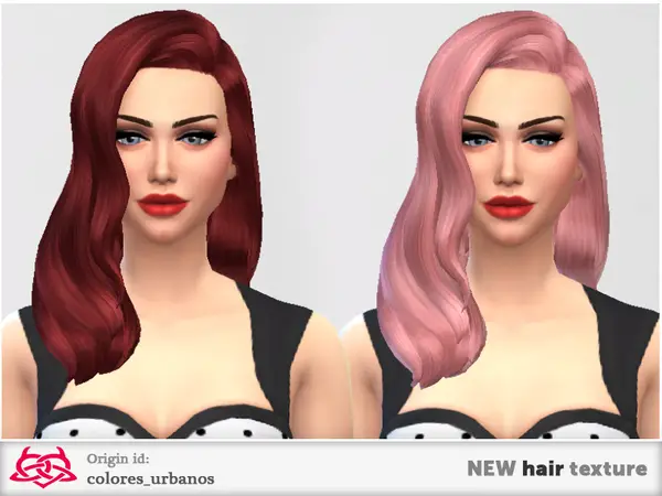 The Sims Resource: New hairstyle textures 01 by Colores Urbanos for Sims 4