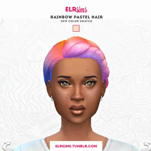 ELR Sims: Pastel hairstyles recolors for Sims 4