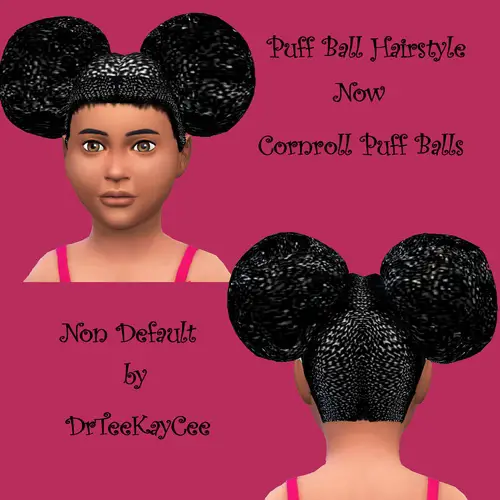 Sim Culture Nation: Puff Balls hairstyle for Sims 4