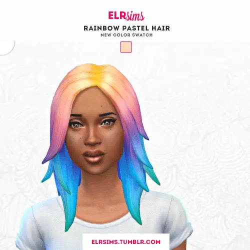 ELR Sims: Pastel hairstyles recolors for Sims 4