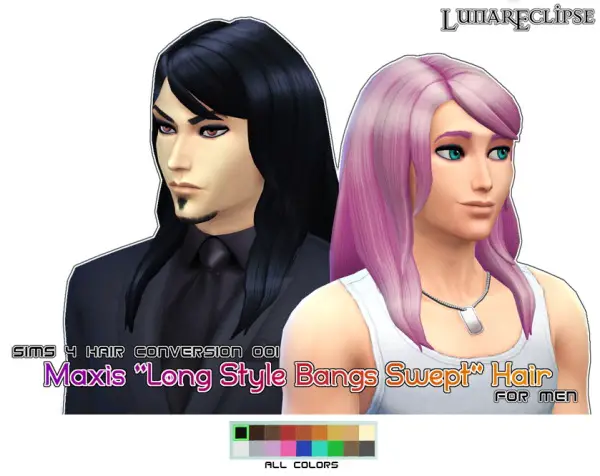Eclipse Sims 4: Hairstyle for men conversion for Sims 4