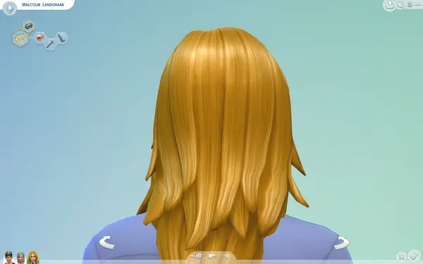 Mod The Sims: Long Rocker Hairstyle for men by Sydria for Sims 4