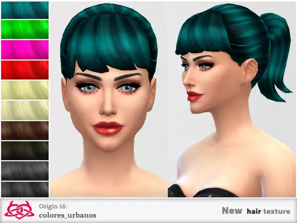 The Sims Resource: New hairstyle 03 by Colores Urbanos for Sims 4