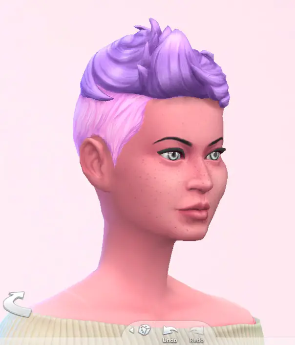 Stars sugary pixels: Blow dryed hairstyle for Sims 4
