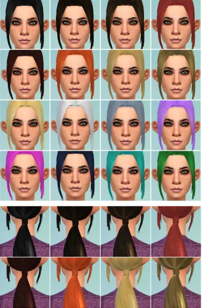    select a Website   : Zoey hairstyle for Sims 4