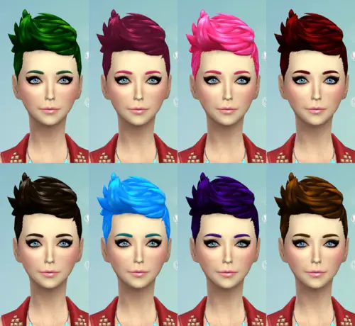 Darkiie Sims 4: 9 Non default Hairstyle for Sims 4