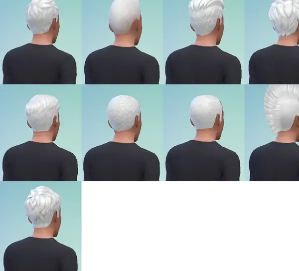 Simmiane: True White Hairstyle for Sims 4