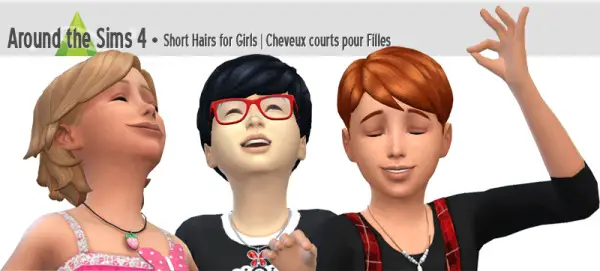 Around The Sims 4: Sunshine Hairstyles for girls for Sims 4
