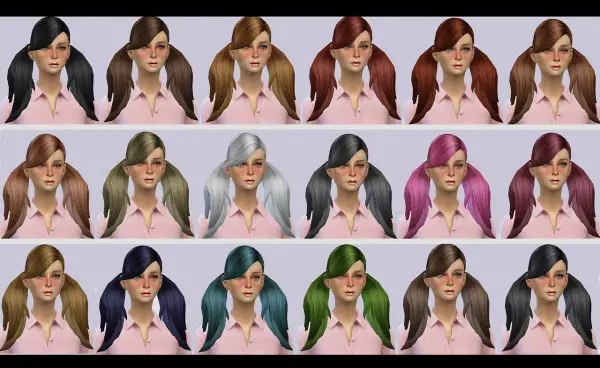 Simmaniacos: Uktrash Elena Hairstyle Retextured for Sims 4