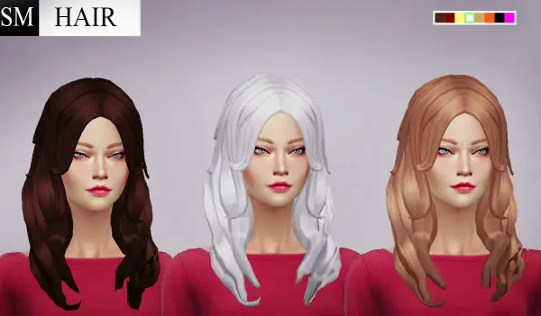 Simmaniacos: Monalisa Hairstyle for Sims 4