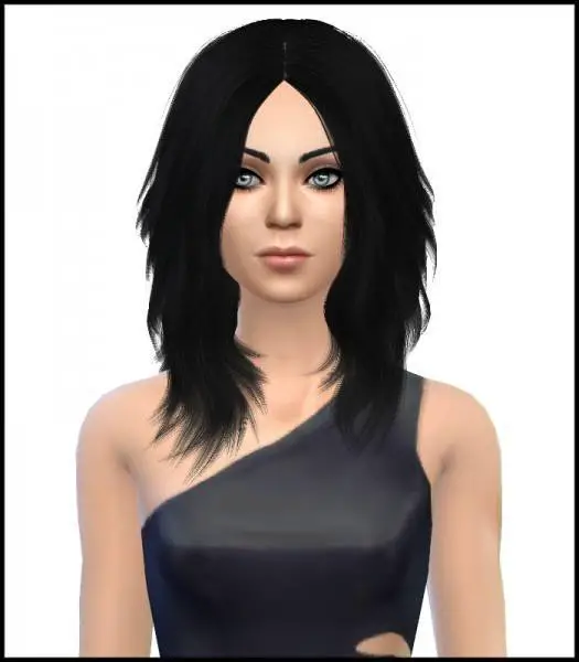 Simista: Astraea Nevermore Cazy`s 24 hairstyle retextured for Sims 4