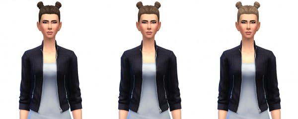 Busted Pixels: Buns back hairstyle for Sims 4