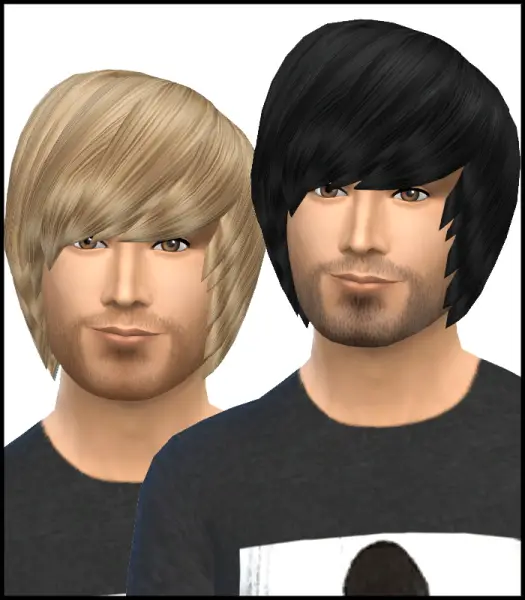 Simista: David Sims Emo Hairstyle for male retextured for Sims 4