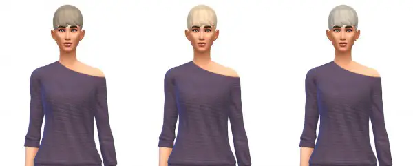 Busted Pixels: Ponytail bangs hairstyle for Sims 4