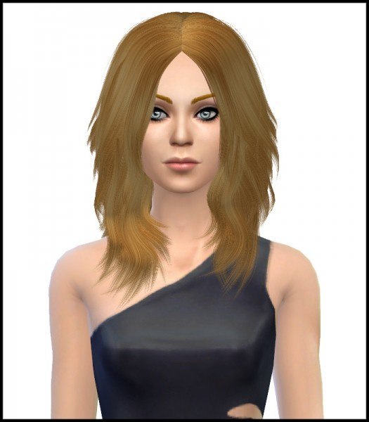 Simista: Astraea Nevermore Cazy`s 24 hairstyle retextured for Sims 4