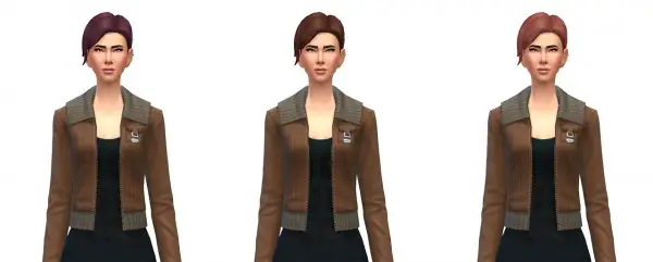Busted Pixels: Updo bun recolors for Sims 4