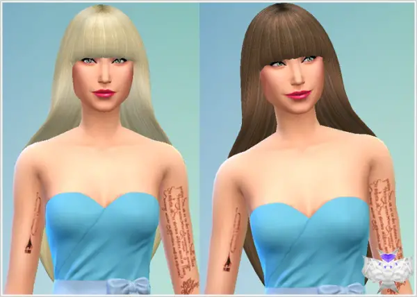 David Sims: Barbie hairstyle for Sims 4