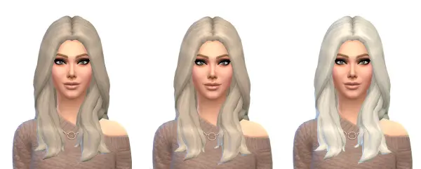 Busted Pixels: Default Natural 12 Colors hairstyle for Sims 4
