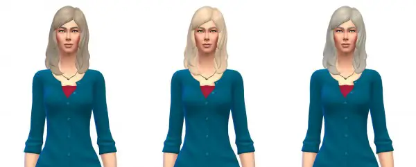 Busted Pixels: Medium wavy bangs hairstyle for Sims 4