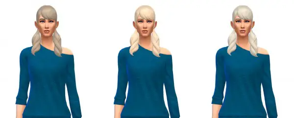 Busted Pixels: Pigtails ling wavy bangs hairstyle for Sims 4