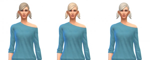 Busted Pixels: Pigtails hairstyles recolors for Sims 4