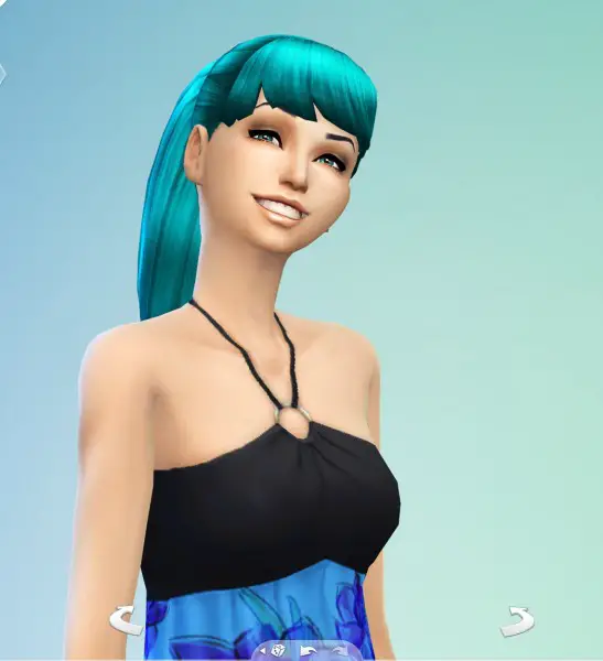 SimsSticle: Larger Ponytail hairstyle new mesh for Sims 4