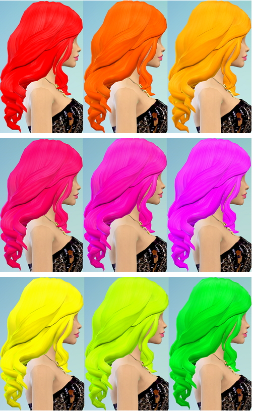 Ohmyglobsims Electric Hairstyle Recolor Sims 4 Hairs
