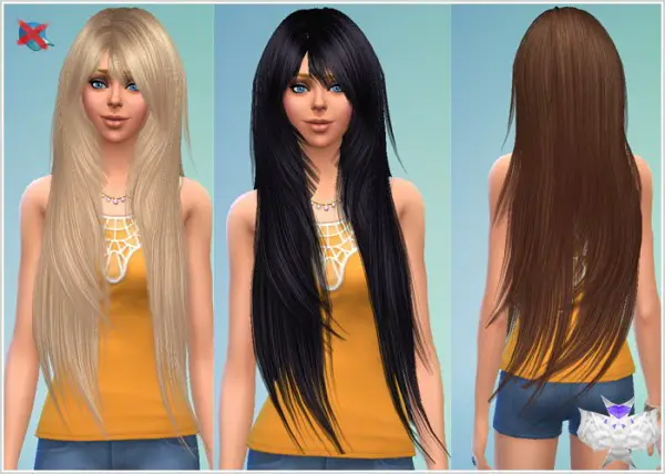 David Sims: Rose Donation 94 hairstyle converted for Sims 4