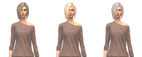 Busted Pixels: Short Wedge hairstyle retextured for Sims 4