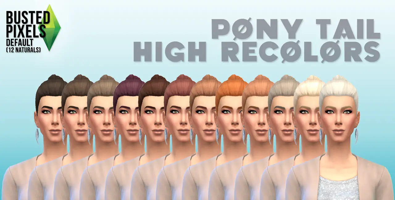 Хай 12. SIMS 4 ponytail hair. Pixel hair. BUSTEDPIXELS YMHAIR sp05medwavyedit recolors all.