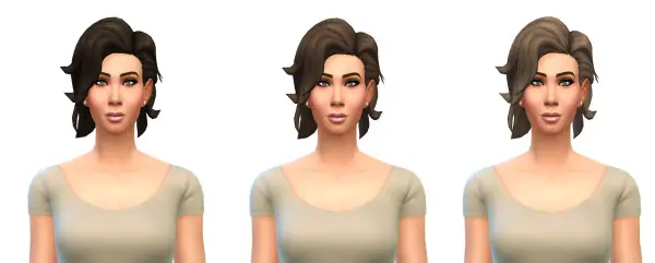 Busted Pixels: Bombshell Hairstyle 12 colors for Sims 4